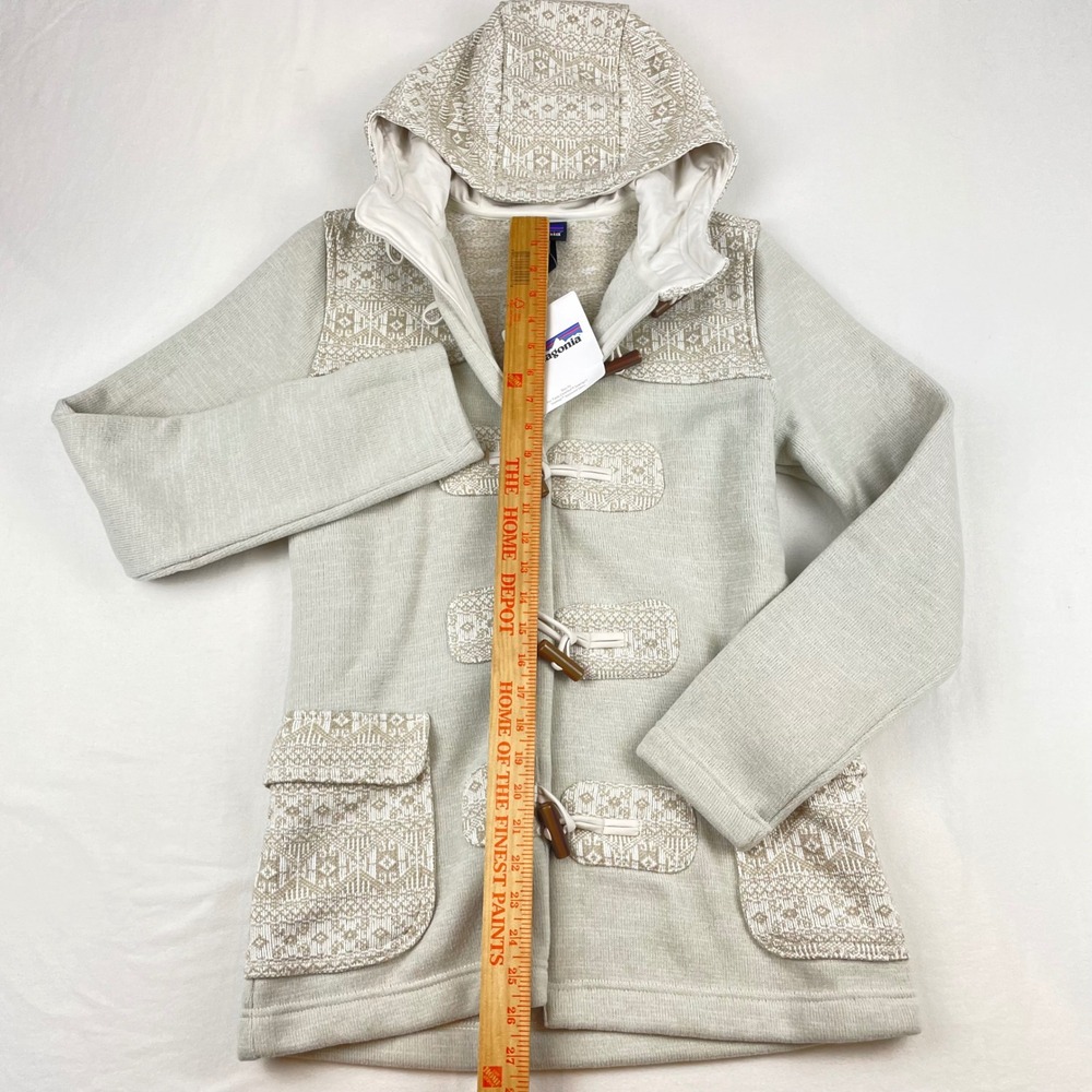 Patagonia Better Sweater Icelandic Coat Khaki Isle of Skye Toggle 25081 Womens M - Picture 5 of 10